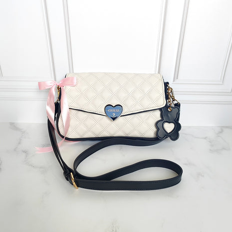 Cream & Black Heart