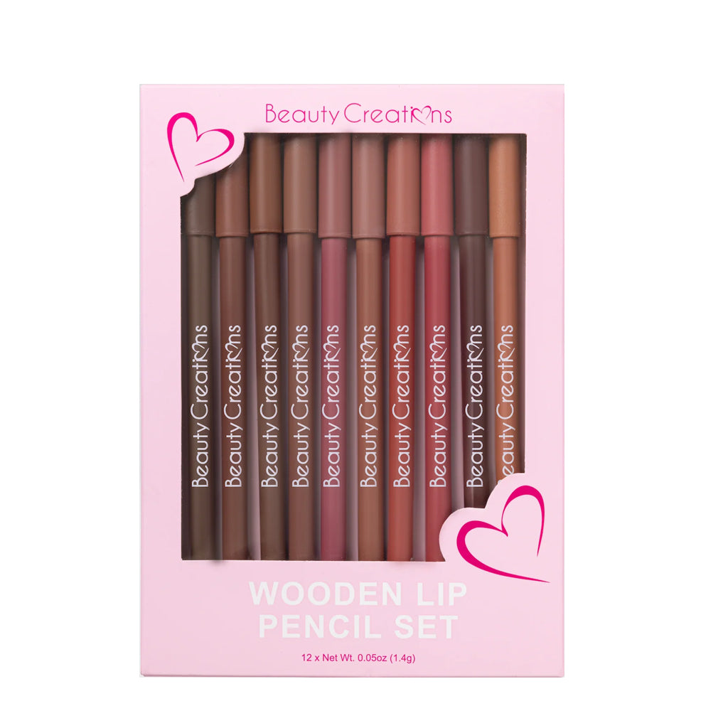 Wooden Lip Pencil Set